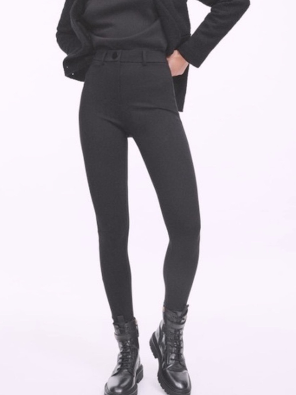 Zara Stretch Zipper Leggings